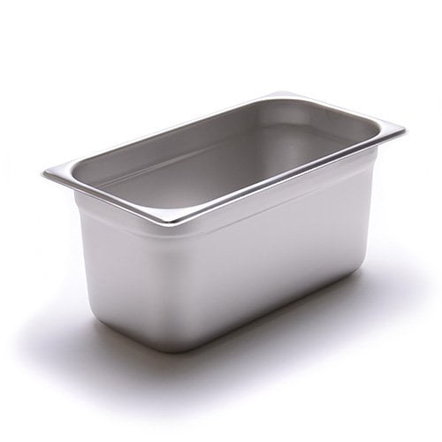 Allied Buying Corp CAST-1306 Steam Table Pan - 24 Gauge, Stainless Steel Third-Size, 6"H