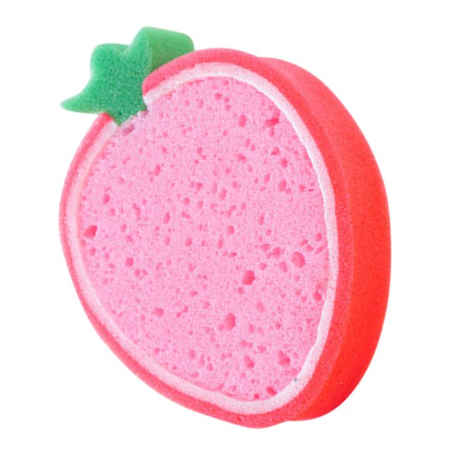 1Pc/4PcsFruitShapeSpongeScouringPadCleaningClothRemovingStainsSpongeKitchenTools