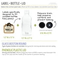 thumbnail image 2 of Homemade Vanilla Extract Labels with 2 oz Bottles - Homemade with Love - Handmade by Conquest of Happiness | Pack of 08, 2 of 4