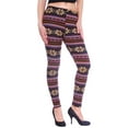 thumbnail image 2 of Ladies Multicolor Christmas Snowflake Warm Slim Leggings, 2 of 4