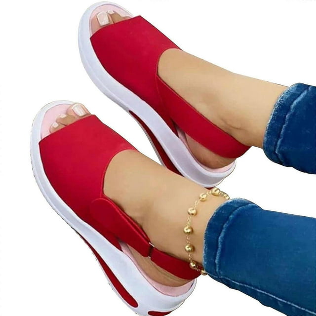 Ladies Platform Sandal Peep Toe Wedge Sandals Women Lightweight Summer Shoes New