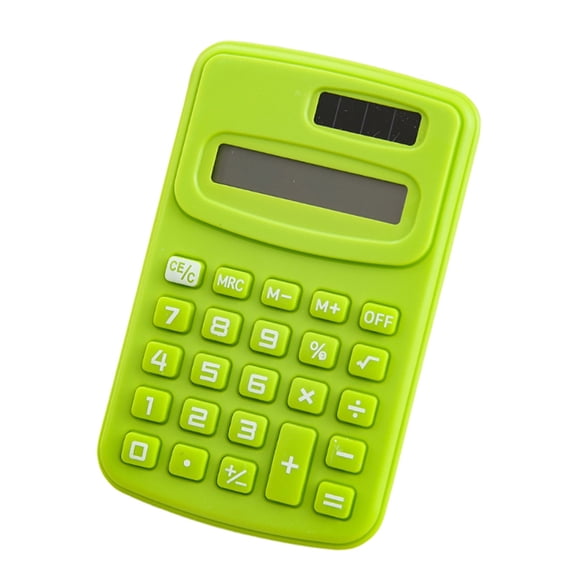 Hvmvliv Calculator Computing Counter Color Calculator Big Screen 8-Digit Display Office Finance Portable Calculator Green