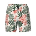 thumbnail image 4 of Lsque Mens Swim Trunks Lilies Flowers Pattern - Bathing Suit Compression Liner - Beach Swim Shorts Swimwear - (S-3XL) - Stretch Quick Dry -Small, 4 of 9