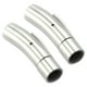 thumbnail image 1 of 2 cierres magnéticos de acero inoxidable compatibles con extremos de cordón de cuero redondos de 6 mm de diámetro., 1 of 7