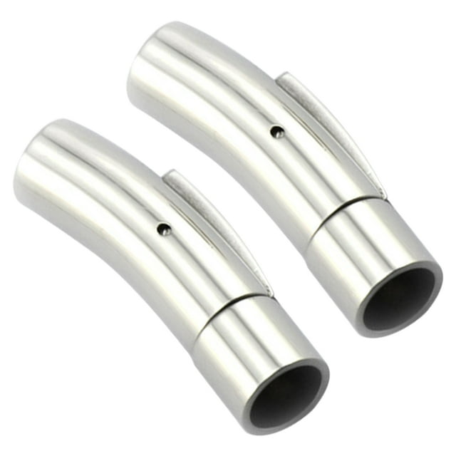 2pcs Stainless Steel Magnetic Clasp Fits for Diameter 5mm Round Leather Cord End Clasps