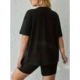 thumbnail image 2 of JKLPOLQ Plus Size Shirt for Women, Graphic T-shirts Short Sleeve and Loose Tee Tops, 2 of 6