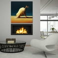 thumbnail image 6 of Epic Art 'Yoga Chick Downward Dog Split' by Lucia Heffernan, 36"x36", 6 of 8