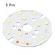 thumbnail image 3 of Uxcell 5W 120lm 6000-6500K 48mm 15-17VDC COB LED Light Chip Beads Bombilla de Ahorro de Energía Blanca 5 Paquete, 3 of 5