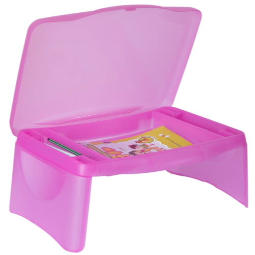 Kids Portable Translucent Plastic Lap Tray, Pink Walmart