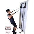 thumbnail image 2 of Complete Door Gym Full Body Workout | Home Gym Fitness Exercise System Total Body Strength Training | Includes Heavy Duty Resistance Bands, Straight Bar, 2x Hand Grips, 2x Ankles Straps, DVD, 2 of 9