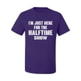 thumbnail image 2 of Wild Bobby, I'm Just Here For The Halftime Show Sports Men Graphic T-Shirt, Purple, Medium, 2 of 5