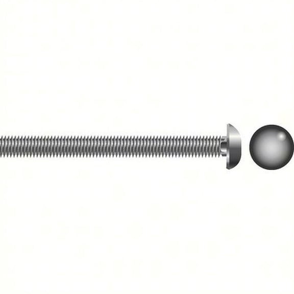 SeaChoice 00127; 5/16-18X 1-1/2 Carriage Bolt Stainless Steel 25/ Bag