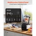 thumbnail image 6 of VEVOR Blender, 68 oz Professional Countertop Blenders with Shield, 2200W 26000RPM Kitchen Food Processor Combo, Self-Cleaning, Speed Adjustable, 6 Preset Menu for Smoothies, Ice Crushing, Puree,White, 6 of 9