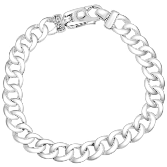 Pompeii Men's Classic Curb Link 14k Gold (29gram) or Platinum (46gram) 9mm Bracelet 8.5"