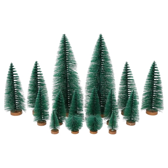 16-Piece Christmas Village Tree Set, Green, by Holiday Time