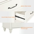 thumbnail image 4 of White 6 Drawer Dresser for Bedroom, Wooden Chest of Drawers for Living Room, 4 of 6