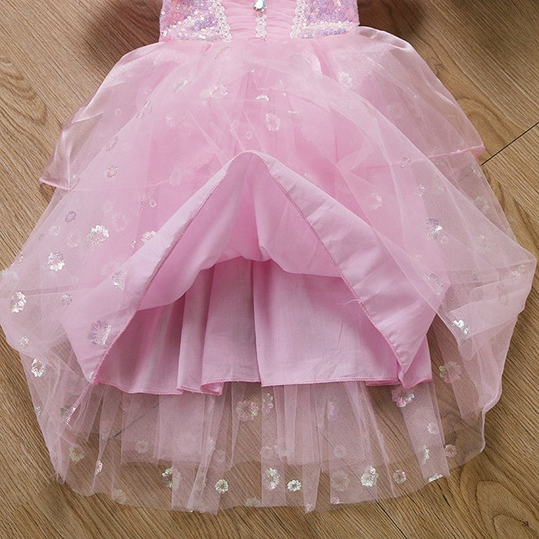 strapless open back dress Light Up Princess Costume For Little Girl