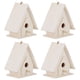 thumbnail image 3 of Casa de Pájaros de Madera de Madera Platane, Nidos no Tóxicos en Jaula Artesanía de Adornos 4pcs Casa de Aves, Para otros animales salvajes lores pájaros golondrinas, 3 of 7