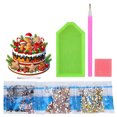 thumbnail image 3 of Acrílico Forma Especial Navidad Hombre Pastel Escritorio Diamante Pintura Decoraciones, 3 of 7