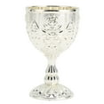 thumbnail image 1 of Metal Wine Cup, Rustproof Vintage Style Metal Embossed Wine Cup Flower Pattern  For Decor Gold,Silver,Bronze, 1 of 8