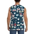 thumbnail image 4 of Kdxio Dental Seamless for Men's Muscle T-shirt,Sleeveless for Workout Running Athletic Gym Lounge Casual, 4 of 7