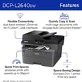 thumbnail image 5 of Brother Wireless Compact Monochrome Multi-Function Laser Printer DCP-L2640DW Print Like A Pro Bundle with Deco Essentials Guide and High Speed 6ft USB Type B 2.0 Printer Cable to USB Type-C & USB A, 5 of 12