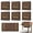 Brown, variant on 6Pcs Reserved Chair Signs Church Pew Reserved Sign Seating Placeholder with Printed Words for Weddings Parties Celebrations Receptions Church or Event