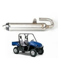 thumbnail image 4 of Motorcycle Exhaust System Muffler With Link Pipe For Yamaha For Rhino 660 YXR660F 4WD 2004-2007 Exhaust Pipe, 4 of 8