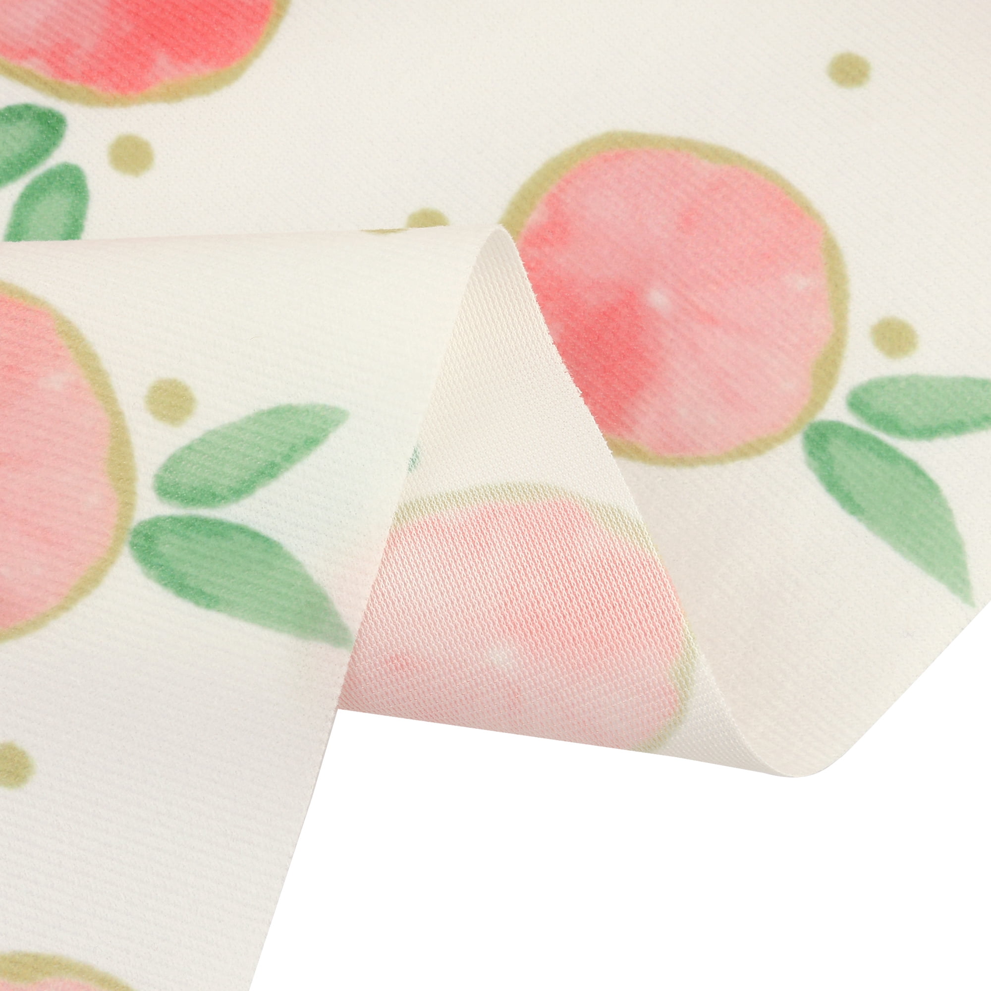Unique Bargains Rectangle Polyester Waterproof Wrinkle Resistant Washable Soft Tablecloth Peach 35x59 Inch