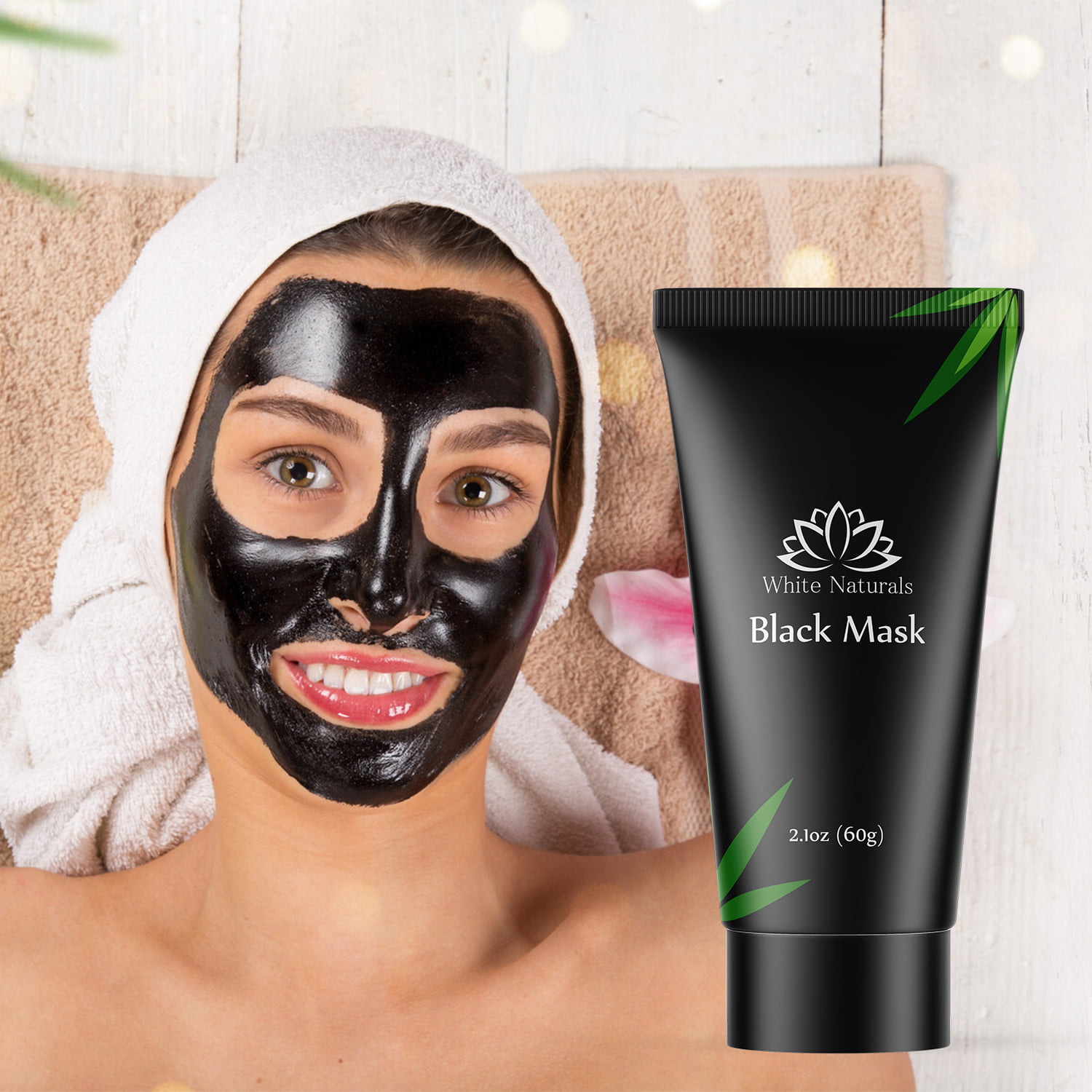 Mirakuløs pie Klinik Blackhead Remover Mask, Blackhead Peel Off Mask, Black Face Mask by White  Naturals, Charcoal Facial Mask For Deep Cleaning, Clear & Smooth Skin,  Purifying &Detoxifying, Unclog Pores for Face & Nose -