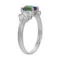 thumbnail image 2 of Galaxy Gold Size 11.0  14K Solid White Gold Ring with Natural Diamonds & Oval Shape Lab. Grown  Alexandrite Grade AAA, 2 of 5