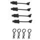 thumbnail image 2 of 16 Piezas Clips de Cuerpo de Goma Carcasa de Retención Bloqueo de Hebilla Fija AR390178 para 1/7 1/8 ARRMA Mojave Limitless Kraton RC Coche, 2 of 9