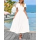 thumbnail image 3 of Vestido PRETTYGARDEN para mujer, midi, manga corta, cuello en V, 3 of 9