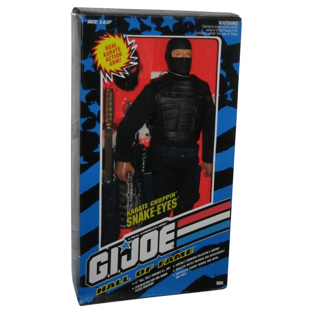 GI Joe Hall of Fame (1993) Karate Choppin' SnakeEyes 12Inch Action