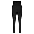 thumbnail image 6 of Qgtaibl Leggings with Pockets for Women High Waisted Tummy Control Workout Yoga Pants Thin Fleece Lined Tights Activewear ( Black,S ), 6 of 8