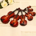 thumbnail image 3 of Tiny Violin Keychain with Sound Mini Violin Toy Set Plays Sad Music Smallest Violin Model Mini Crying Story Teller Portable Miniature Violin, 3 of 6