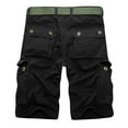 thumbnail image 4 of Men's Camouflage Workwear Shorts Fit Multi Pocket Zipper Straight Leg 5 Pants Casual Shorts ,Lightweight Cotton Casual Cargo Shorts,Outdoor Twill Camo Shorts (No Belt), 4 of 7