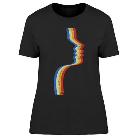 Vintage Silhouette 3d Style T-Shirt Women -Image by Shutterstock Female Large