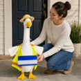 thumbnail image 6 of Sruoe Porch Goose Outfits, 23 Inch Worker Costumes Porch Goose Clothes, Goose Clothes Dress, Duck Sculpture Clothes for Lawn Statue Cement Statue Yard Patio Party Decoration, 6 of 6