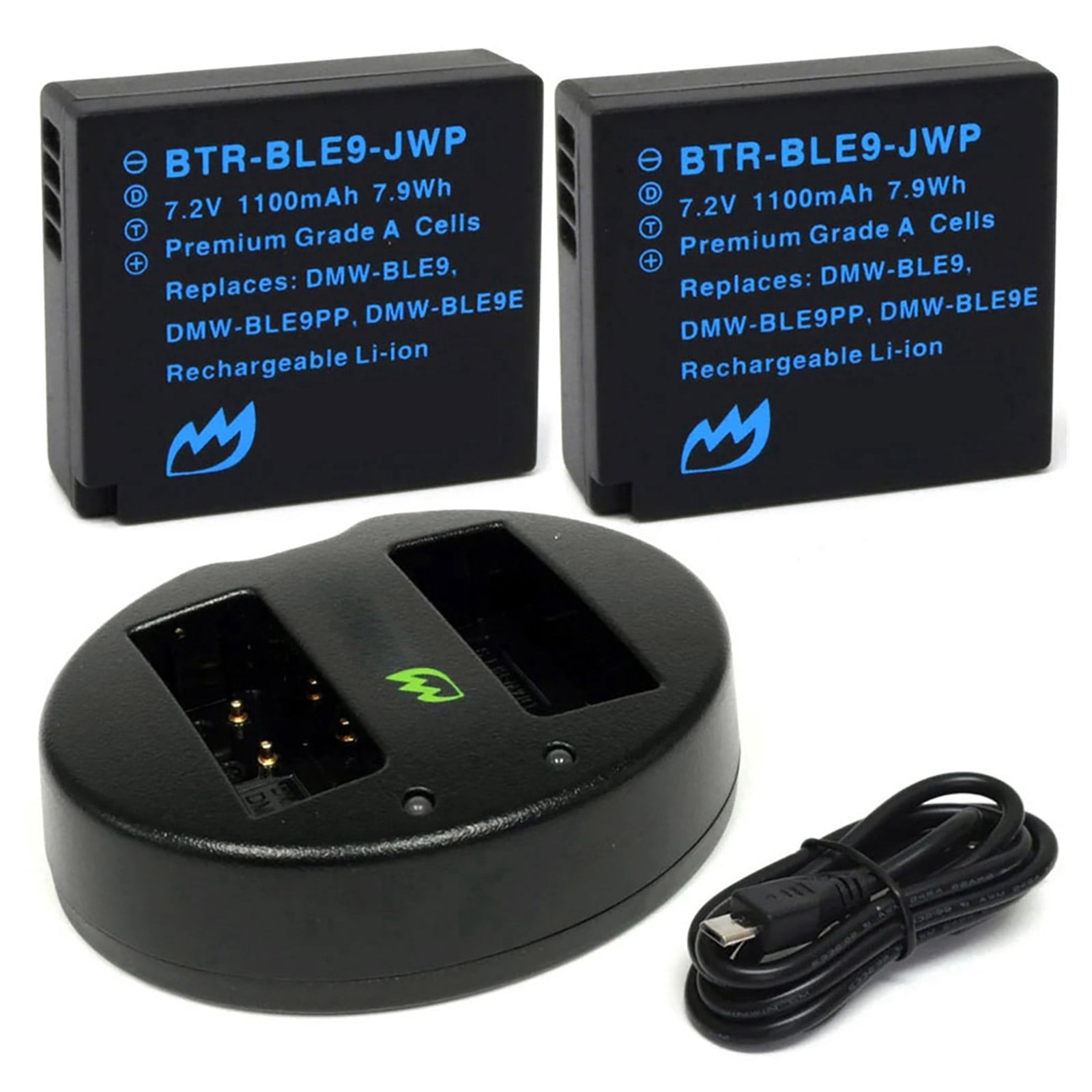 Replacement for Panasonic Lumix DC-TZ99 Battery (2-Pack, 1100mAh