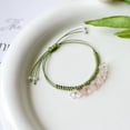 thumbnail image 2 of Verano Shangxin Guofeng Flor Pulsera tejida a mano Nicho Diseño Mori Hada Pulsera Mujer Trendy Spot 776C Pink One, 2 of 2