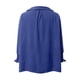 thumbnail image 5 of Vestido camisero holgado informal con cuello en V y mangas cortas para mujer - Mangas largas, estampado floral, mezcla de poliéster - Estilo para todas las estaciones, 5 of 5