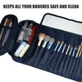 thumbnail image 5 of Unique Bargains 1Pc Travel Makeup Bag Cosmetics Storage Bag Portable Waterproof Navy Blue, 5 of 7