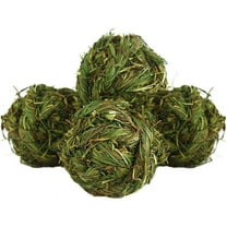Rabbit Chew Ball Timothy Grass Grinding Small Animal Activity Play Chew Toys for Bunny Rabbits Hamster Guinea Pigs Gerbils