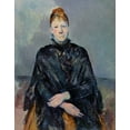 thumbnail image 2 of Cezanne, Paul 15x18 Black Ornate Wood Framed with Double Matting Museum Art Print Titled - Madame Cézanne, 2 of 4