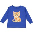 thumbnail image 3 of Inktastic Retro Kitty Cat Flowered Girls Long Sleeve Toddler T-Shirt, 3 of 5
