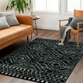 thumbnail image 3 of Lahome 4'x6' Moroccan Boho Farmhouse Black Area Rug, Washable Non-Slip Low Pile Carpet with Geometric Pattern, Soft Non-Shedding Accent Rug for Living Room, Bedroom, Kitchen, Dorm & Office, 3 of 7