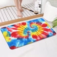 thumbnail image 4 of Colorful Tie Dye Pattern Bathroom Rugs Mat,Non Slip Microfiber Bathroom Rug,Rubber Backing,Soft Bathroom Mats for Bathroom Floor,Tub and Shower,17x30in(43x75cm), 4 of 5