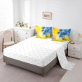 thumbnail image 3 of YST Watercolor Gradient Comforter Set, 7-Piece, Yellow Navy, Queen, 3 of 4