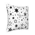 thumbnail image 2 of ZNDUO Square Home Decorative Throw Pillows, Corduroy Cartoon Star Doodle Pattern Couch Pillows, Throw Pillows for Bed, 20"x20", 2 of 8
